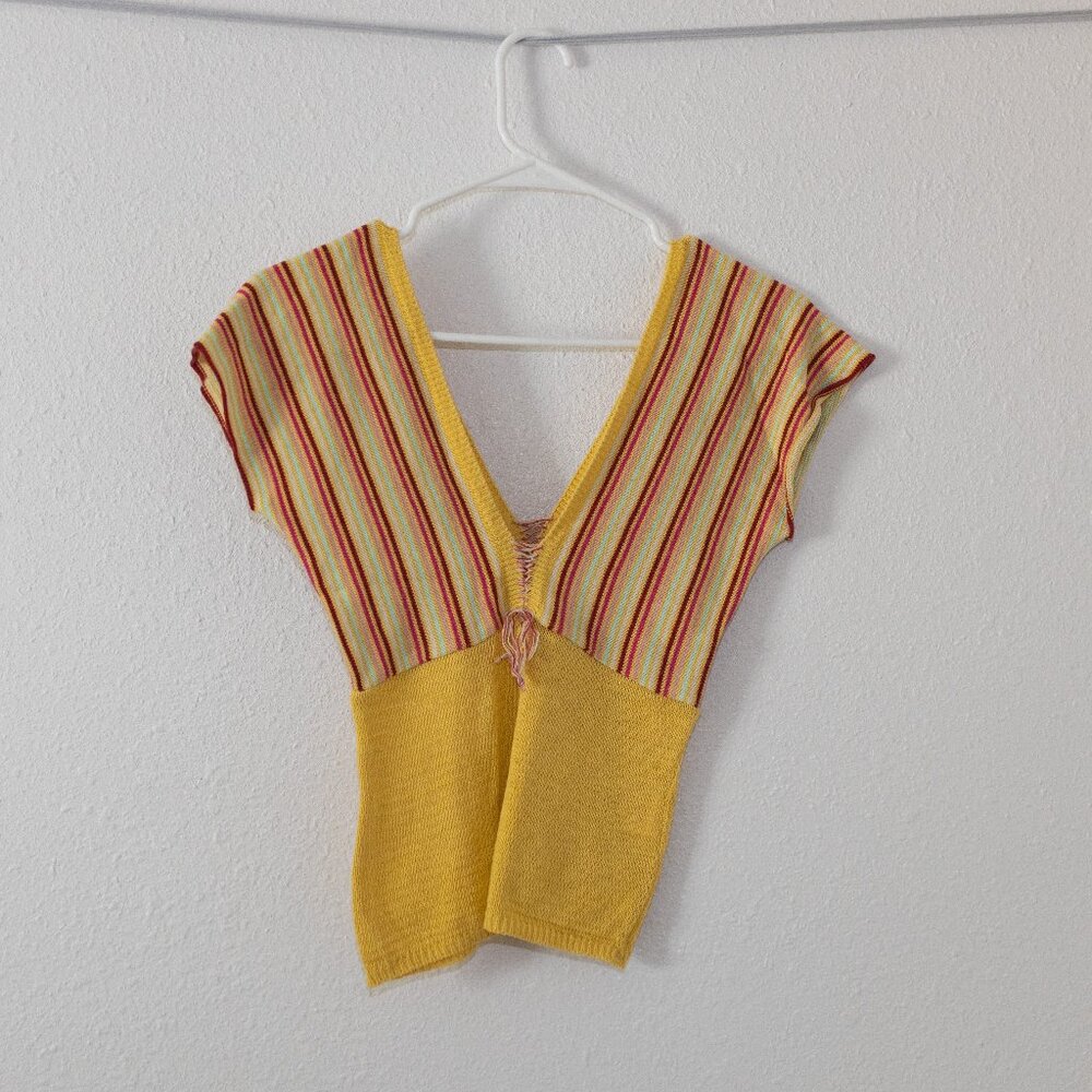 Yellow Knit Top Size XS/S